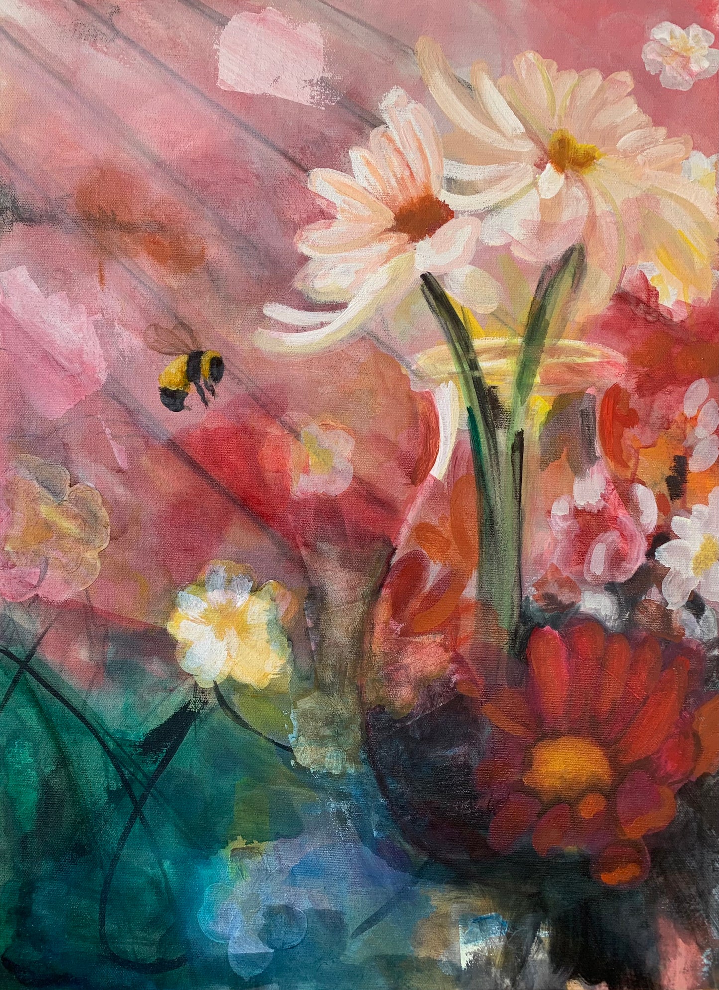 Chunky Bee and Blooms