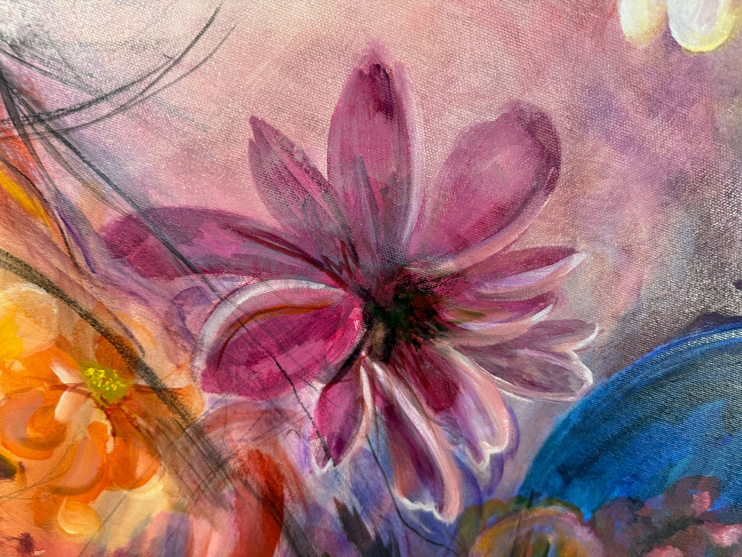 Floral Eruption in Cobalt